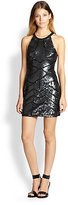 Thumbnail for your product : Parker Aubrey Sequined Silk Dress