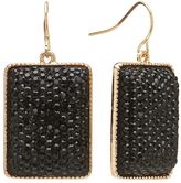 Thumbnail for your product : Gs by gemma simone gold tone rectangle drop earrings