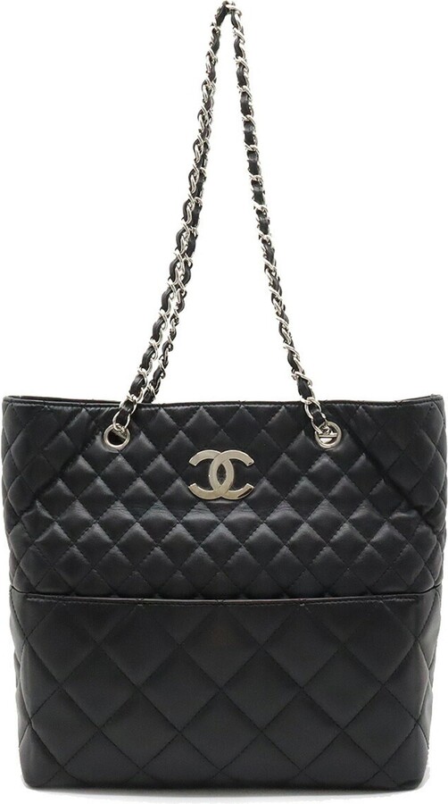 Chanel Petite Black Quilted Caviar Timeless Tote