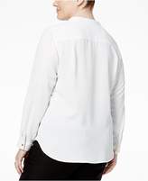 Thumbnail for your product : Nine West Plus Size Crepe Top