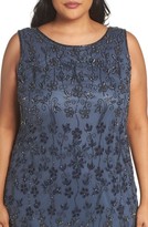 Thumbnail for your product : Pisarro Nights Plus Size Women's Embellished Mesh Sheath Dress