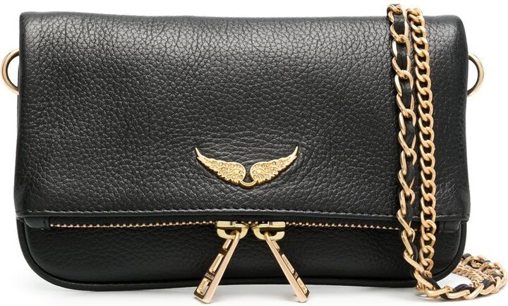 Zadig & Voltaire Rock leather clutch bag - ShopStyle