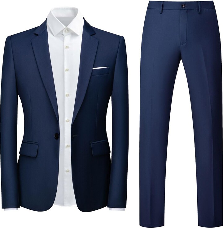 thumbnail: YOUTHUP Heren Colbert – Slimfit Blazer Met 1 Knoop – Sportieve Kostuumjas Voor Business En Vrije Tijd