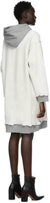 MM6 MAISON MARGIELA Off-White Reversible Hoodie Dress