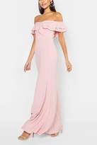 Thumbnail for your product : boohoo Tall Ruffle Off the Shoulder Maxi Dress