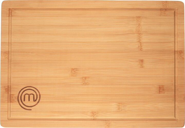 MasterChef Large Bamboo Cutting Block, Sustainable Butchers Carving Block