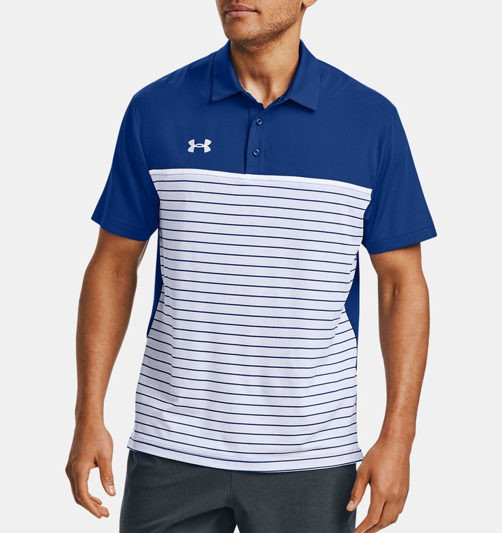 ua stripe mix up polo