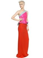 Thumbnail for your product : Antonio Berardi Stretch Cady Embellished Bustier Dress