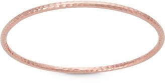Tiara 14K Rose Gold Hammered Bangle Bracelet Bracelet