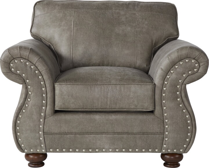 Roundhill Furniture Leinster Faux Leather Upholstered Accent Chair