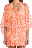 Thumbnail for your product : Shoshanna Coral Reef Chiffon Caftan