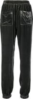 Thumbnail for your product : Gold Hawk Tapered Velvet Track Pants