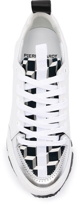 Pierre Hardy Metallic-Panel Low-Top Sneakers