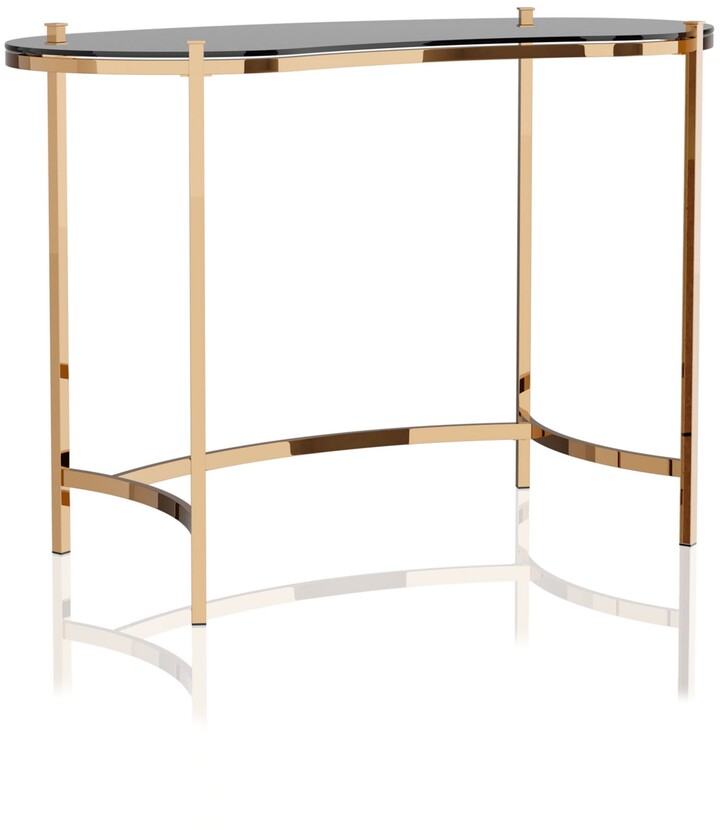 Furniture of America Havford Glass Top Console Table