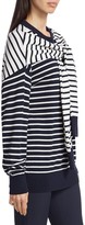 Thumbnail for your product : Michael Kors Layered Striped Cashmere Sweater