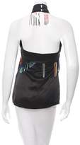 Thumbnail for your product : Preen by Thornton Bregazzi Beaded Silk Top w/ Tags