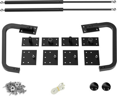 HomLux Deluxe Murphy Bed Hardware DIY Kit, Alloy Steel, Black