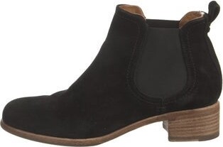 Alberto Fermani Suede Ankle Chelsea Boots Black Round-Toes Platform | Alberto Fermani Suede Chelsea Boots in Black, Women's IT 36.5 | 6.5
