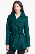 Thumbnail for your product : Via Spiga Short Wool Blend Trench Coat (Online Only)