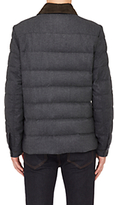 Thumbnail for your product : Moncler Men's Suede & Flannel Quilted Shirt-Jacket-BROWN
