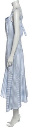 ADEAM Striped Long Dress w/ Tags Blue