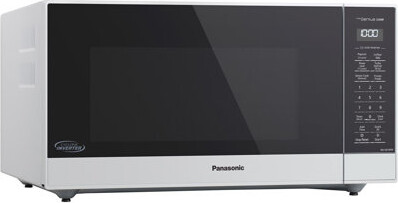 Panasonic 1.6-cu. ft. Inverter Microwave in White, 1250W, Countertop Microwave with Inverter