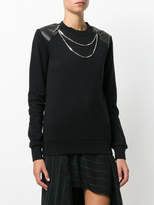 Thumbnail for your product : Thierry Mugler chain trim sweatshirt
