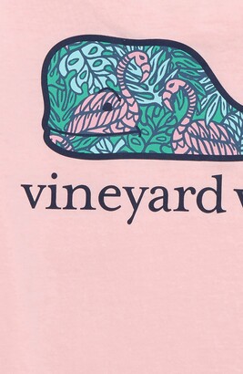 Vineyard Vines Flamingo Leaves Pocket Graphic Tee