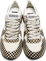 Thumbnail for your product : Golden Goose Grey Check Calf-Hair Running Trainers