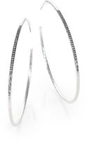Thumbnail for your product : Ippolita Stella Diamond & Sterling Silver #5 Hoop Earrings/2.75