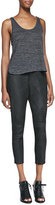 Thumbnail for your product : Rag and Bone 3856 rag & bone/JEAN Dash Cropped Suede Trousers, Black