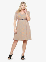 Thumbnail for your product : Torrid Belted Mitered Striped Dress