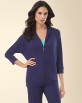 Thumbnail for your product : Soma Intimates Divine Terry Dolman Sleeve Hoodie Navy