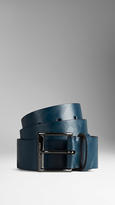 Thumbnail for your product : Burberry Embossed Check Leather Belt