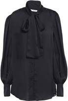 Thumbnail for your product : ADEAM Pussy-bow Cutout Satin Blouse