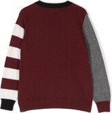 Thumbnail for your product : Il Gufo Striped Crew Neck Jumper