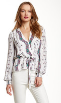 Thumbnail for your product : Marchesa Silk Wrap Blouse