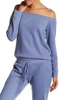 Thumbnail for your product : Harlowe & Graham Off-The-Shoulder Terry Knit Pullover