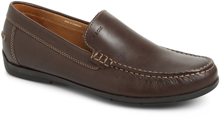Geox simon leather moccasins Clearance