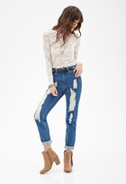 Thumbnail for your product : Forever 21 High-Rise - Distressed Relaxed Fit Jeans