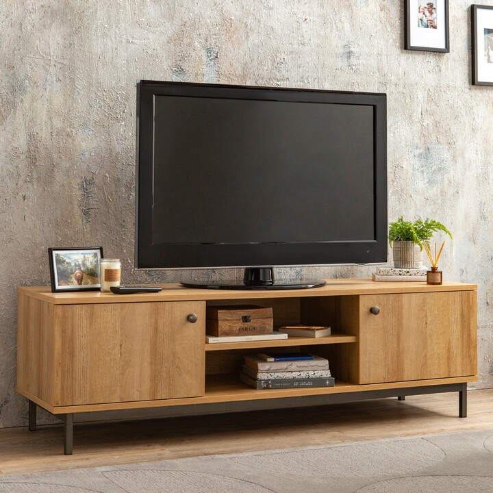 Dunelm Fulton Oak Effect Wide TV Stand Brown ShopStyle