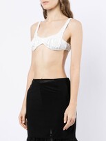 Thumbnail for your product : Supriya Lele Scoop Neck Ruched Bralette