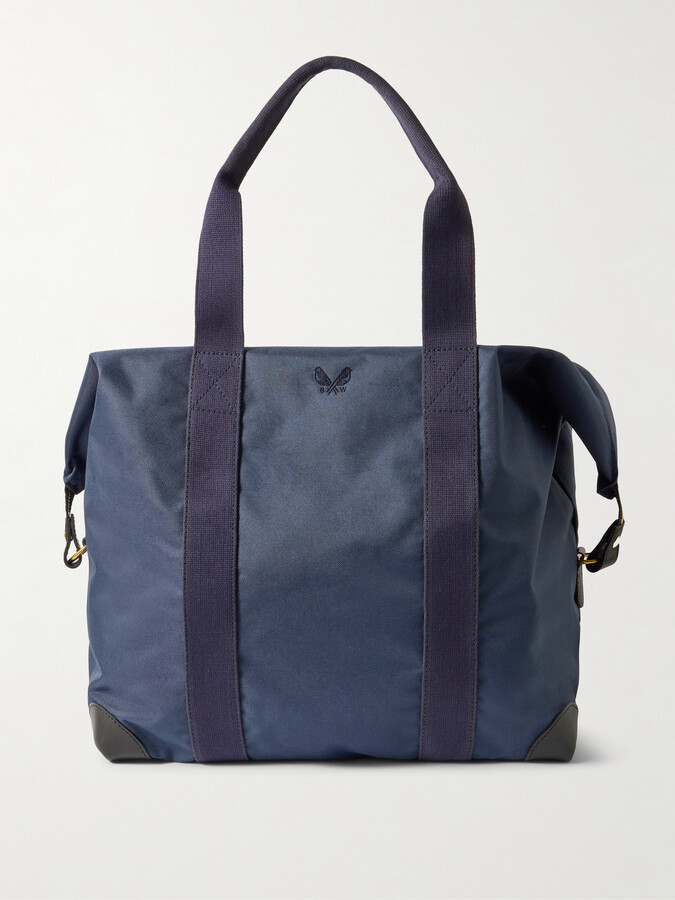 Bennett Winch Cargo Leather-Trimmed Canvas Weekend Bag