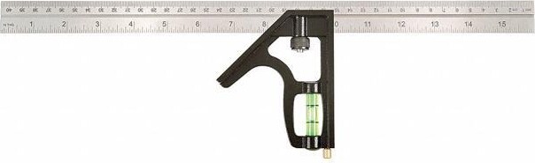 Johnson 420EM-S Combo Square,16 in. L,in/mm Graduations