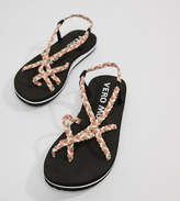 Thumbnail for your product : Vero Moda Multi Strap Flat Sandal
