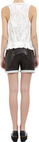 Thumbnail for your product : Maison Martin Margiela 7812 MM6 Maison Martin Margiela Abstract Cut-out Print Mesh Tank