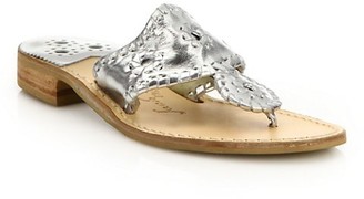 Jack Rogers Hamptons Metallic Leather Sandals