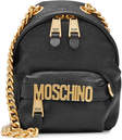 moschino mini leather backpack