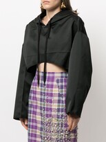Thumbnail for your product : No.21 Panelled Cropped Hoodie