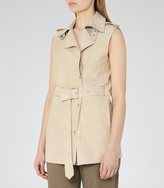 Thumbnail for your product : Reiss Auguste Bonded Suede Gilet
